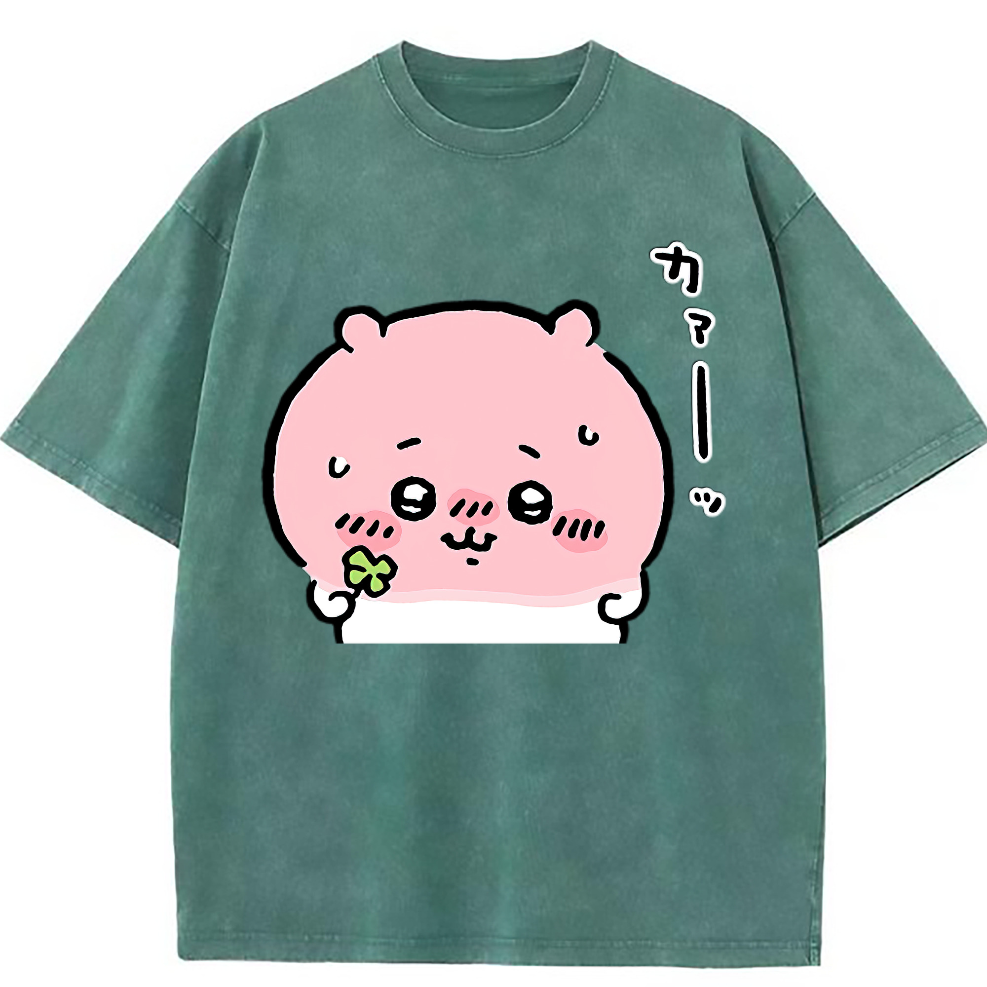（画像用） ちいかわ ちいかわ Chii-kawa chiikawa 綿100% ヴィンテージ風 半袖Tシャツ（フロントプリント）